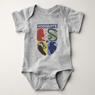 Vintage HOGWARTS™ Geprägtes Wappen Baby Strampler