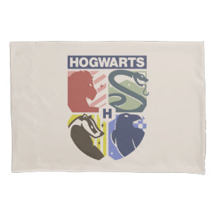 Vintage HOGWARTS™ Geprägtes Wappen Kissenbezug