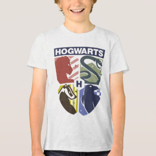 Vintage HOGWARTS™ Geprägtes Wappen Tri-Blend Shirt