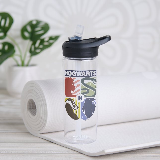 Vintage HOGWARTS™ Geprägtes Wappen Trinkflasche (Yoga)