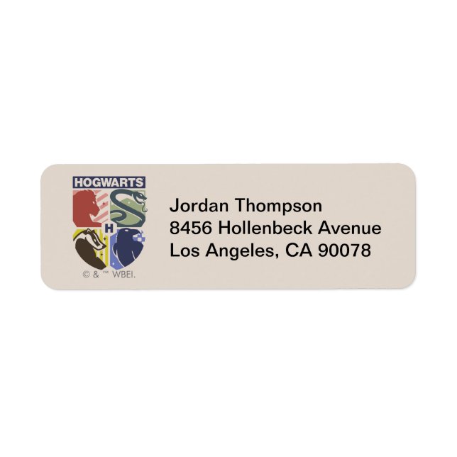 Vintage HOGWARTS™ gestempeltes Wappen (Vorne)