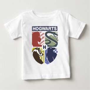 Vintage HOGWARTS™ gestempeltes Wappen Baby T-shirt