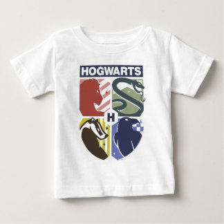 Vintage HOGWARTS™ gestempeltes Wappen Baby T-shirt