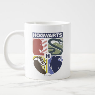 Vintage HOGWARTS™ gestempeltes Wappen Jumbo-Tasse