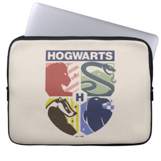 Vintage HOGWARTS™ gestempeltes Wappen Laptopschutzhülle