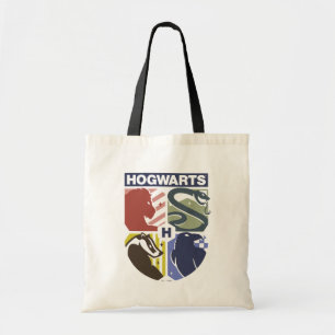Vintage HOGWARTS™ gestempeltes Wappen Tragetasche