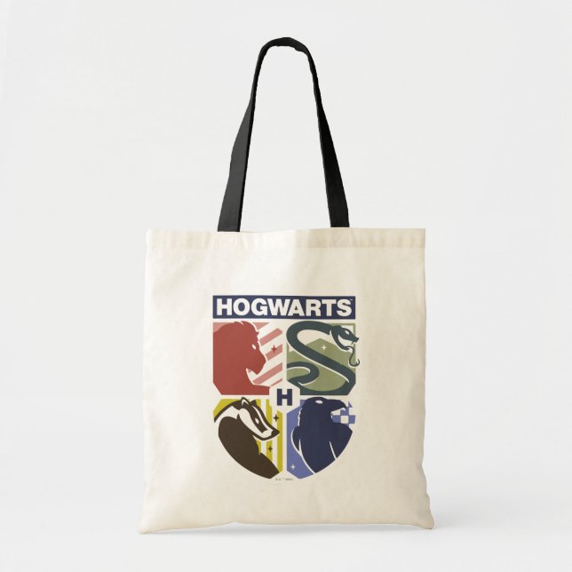 Vintage HOGWARTS™ Stamped Crest Tragetasche (Vorne)