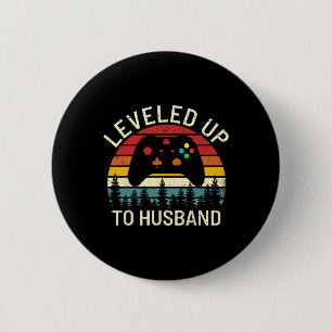 Vintage Höhe bis zu frisch Verheirateten lustigen Button