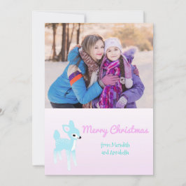 Vintage Holiday Card für Hirsche nach Kundenwunsch Feiertagskarte