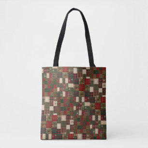 Vintage Holiday Quilt - Cozy Pläd, Snowflakes & F