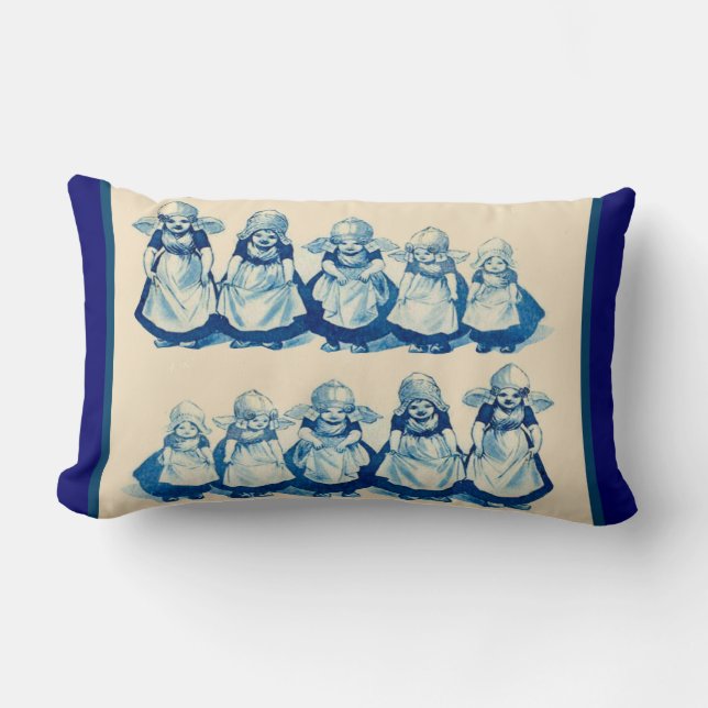 Vintage Holländer entwerfen, 1905 kleine Lendenkissen (Vorderseite)