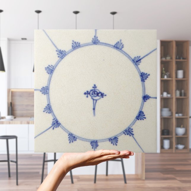 Vintage holländische blaue und weiße holländische  fliese (Vintage Dutch Blue and White Dutch Delft Tiles
)