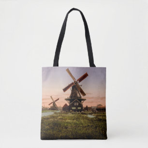 Vintage holländische Windmühlen