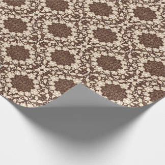 Vintage Holly Leaves, Berries, Flowers and Buds Wr Geschenkpapier