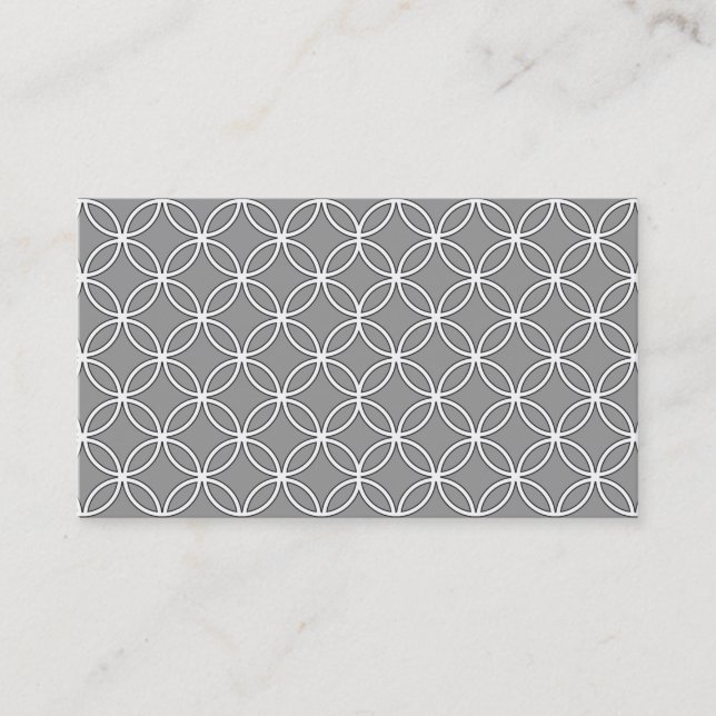 Vintage Hollywood Gray Business Card Visitenkarte (Vorderseite)