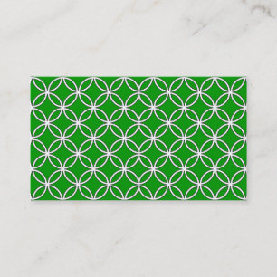 Vintage Hollywood Green Business Card Visitenkarte