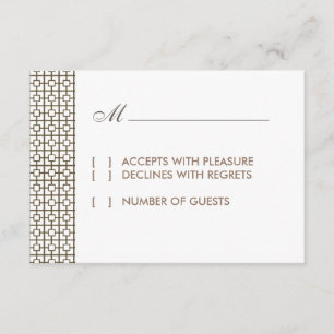 Vintage Hollywood RSVP-Karte RSVP Karte