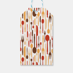 Vintage Holzküche Gabel Spoon Knife Geschenkanhänger