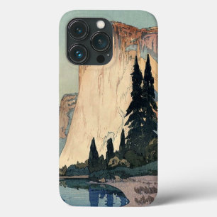 Vintage-Holzschnittkunst El Capitan Yosemite Park iPhone 13 Pro Hülle