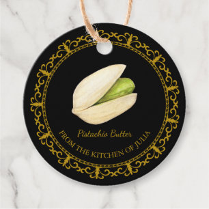 Vintage Homemade Pistachio Butter Hang Tag Geschenkanhänger