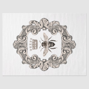 Vintage Honey Bee Series Design 17 Seidenpapier