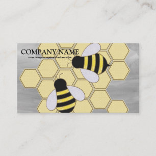 Vintage Honeycomb BeeKeeper Honey Apairist Bus Visitenkarte