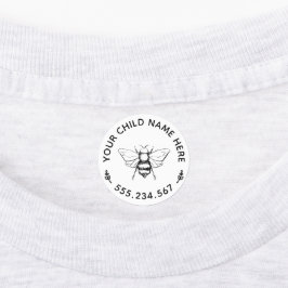 Vintage Honigbiene Grafische Wäsche Kinder Etiketten