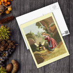 Vintage Honigbiene mit Girl-Postkarte Postkarte<br><div class="desc">Das ist ein altes Bild eines Viktorianischen kleinen Mädchens,  das mit einer schwarz-gelben Hummel spricht. Er beschützt seinen Honigtopf,  während sie im Wald stehen. Sehen Sie in meinem Shop Art by MAR für andere Produkte mit diesem Design.</div>