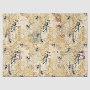 Vintage Honigbiene-Serie Design 12 Seidenpapier