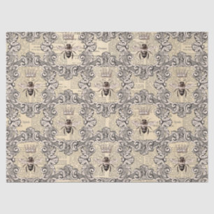 Vintage Honigbiene Serie Design 17 Seidenpapier