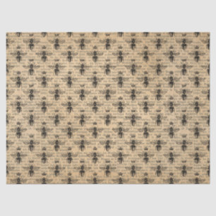 Vintage-Honigbiene-Serie Design 4 Seidenpapier