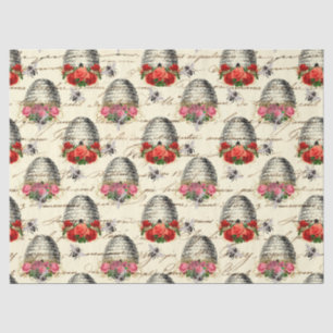 Vintage Honigbiene Serie Design 8 Seidenpapier