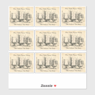 Vintage Honigbienenvölker Aufkleber