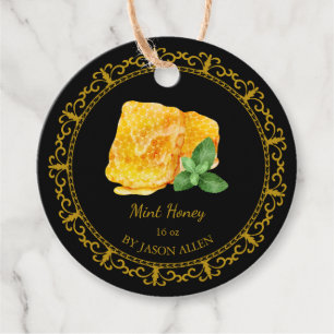 Vintage Honigwabenminze Geschenkanhänger