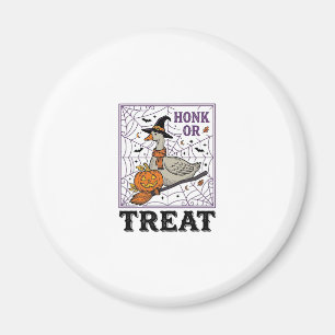 Vintage Honk Or Treat Hexen-Gans Halloween-Shirt_ Magnet