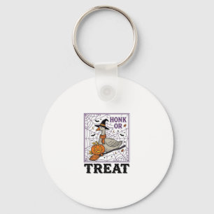 Vintage Honk Or Treat Hexen-Gans Halloween-Shirt_ Schlüsselanhänger