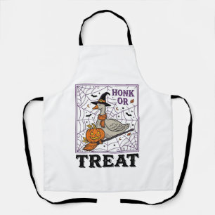 Vintage Honk Or Treat Hexen-Gans Halloween-Shirt_ Schürze