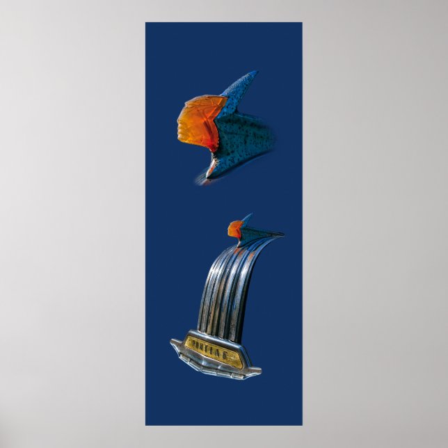 Vintage Hood-Ornament Poster (Vorne)