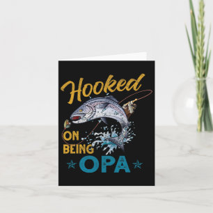 Vintage Hooked On Being Opa Lustiger Angelvater Karte