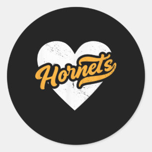 Vintage Hornets Highschool Go Hornets Prix Runder Aufkleber