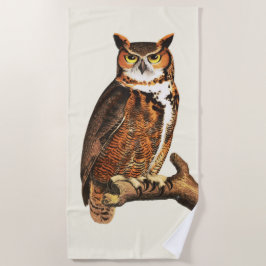 Vintage Hornkeule zeichnend Strandtuch