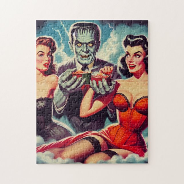 Vintage Horror-Buttone Puzzle (Vertikal)