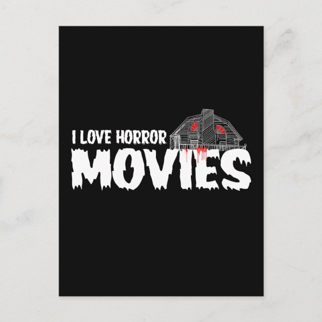 Vintage Horror Filmkunst Postkarte (Vorderseite)