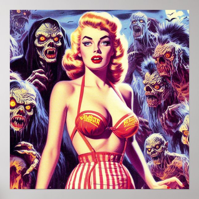 Vintage Horror Poster (Vorne)