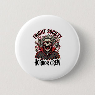 Vintage-Horror-Shirt Fright Society Totenkopf-Desi Button