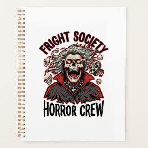 Vintage-Horror-Shirt Fright Society Totenkopf-Desi Planer
