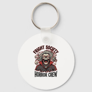 Vintage-Horror-Shirt Fright Society Totenkopf-Desi Schlüsselanhänger