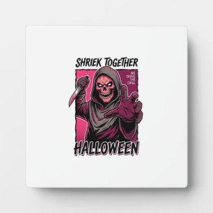 Vintage-Horror-Shirt mit graviertem Slasher-Hallow Fotoplatte