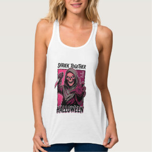 Vintage-Horror-Shirt mit graviertem Slasher-Hallow Tank Top