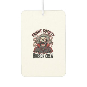 Vintage Horror T-Shirt Fright Society Totenkopf De Autolufterfrischer